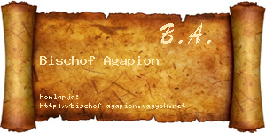Bischof Agapion névjegykártya